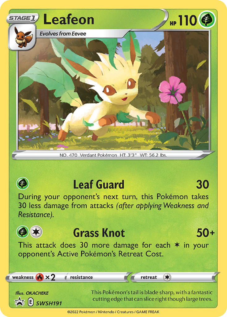 Leafeon - SWSH Black Star Promos - SWSH191