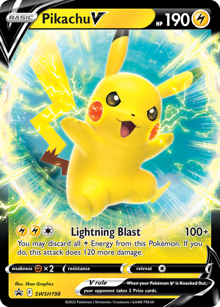 Pikachu V - SWSH Black Star Promos - SWSH198