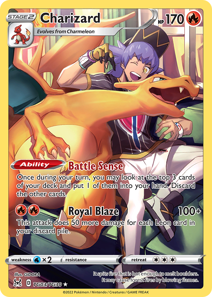 Charizard - Lost Origin Trainer Gallery - TG03