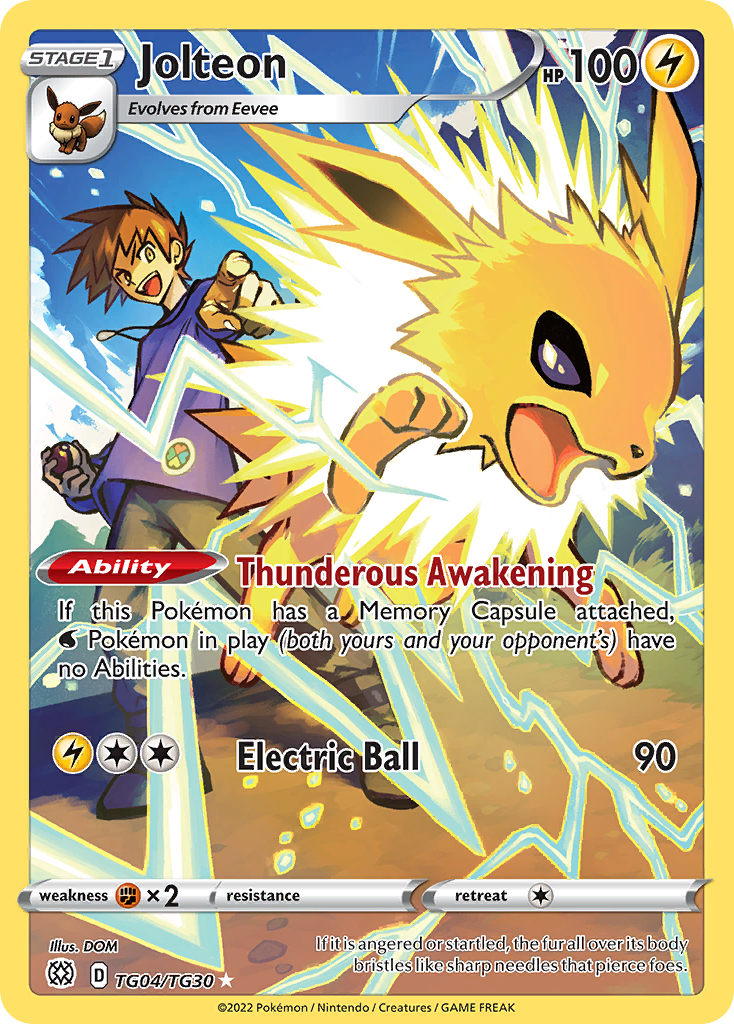 Jolteon - Brilliant Stars Trainer Gallery - TG04