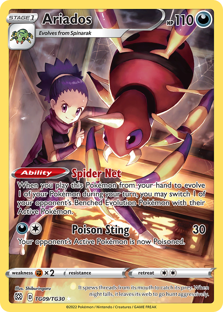 Ariados - Brilliant Stars Trainer Gallery - TG09