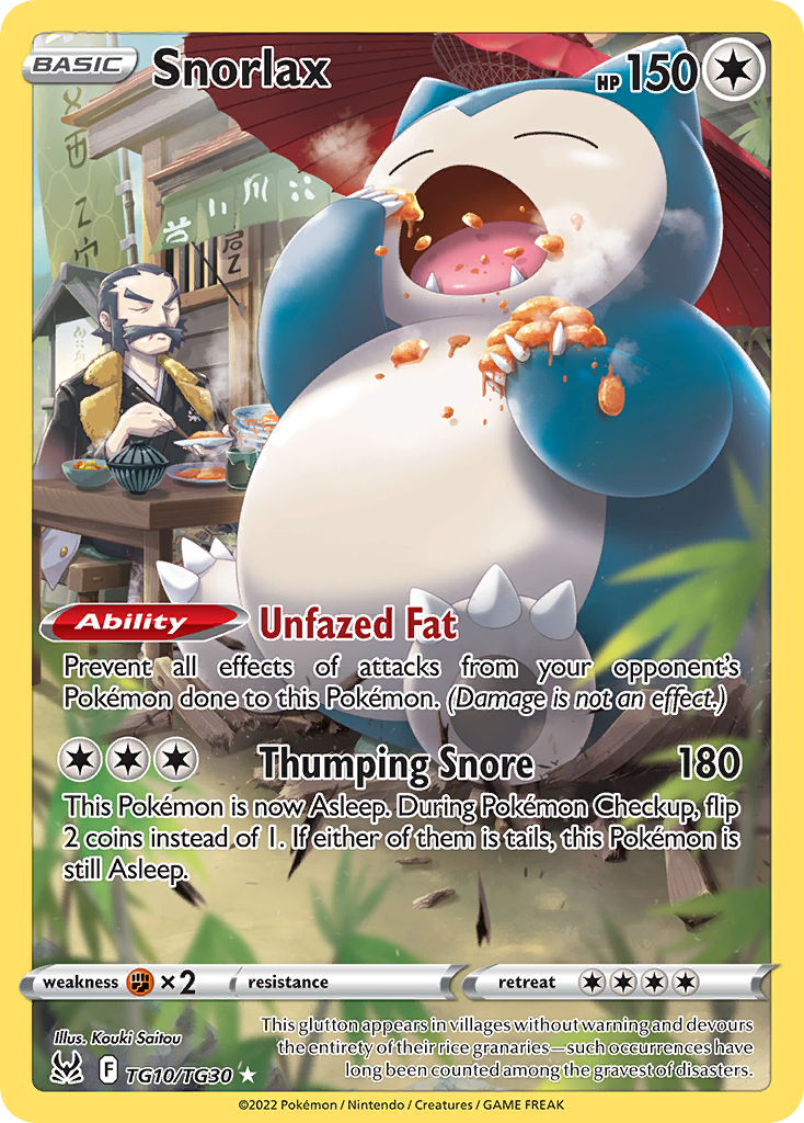 Snorlax - Lost Origin Trainer Gallery - TG10