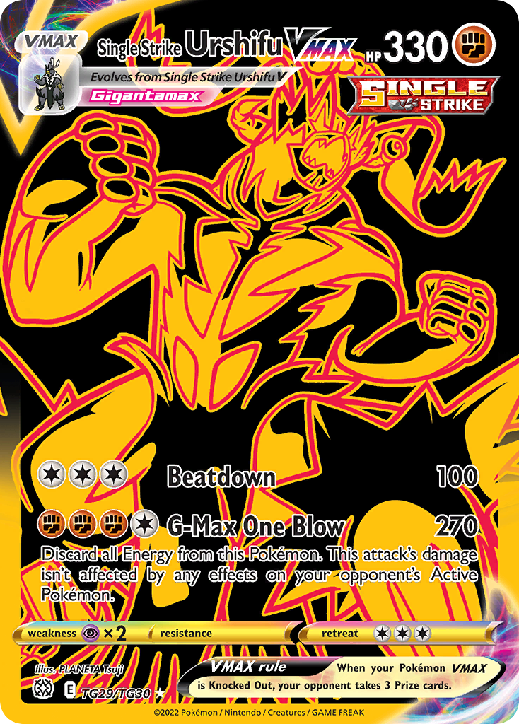 Single Strike Urshifu VMAX - Brilliant Stars Trainer Gallery - TG29